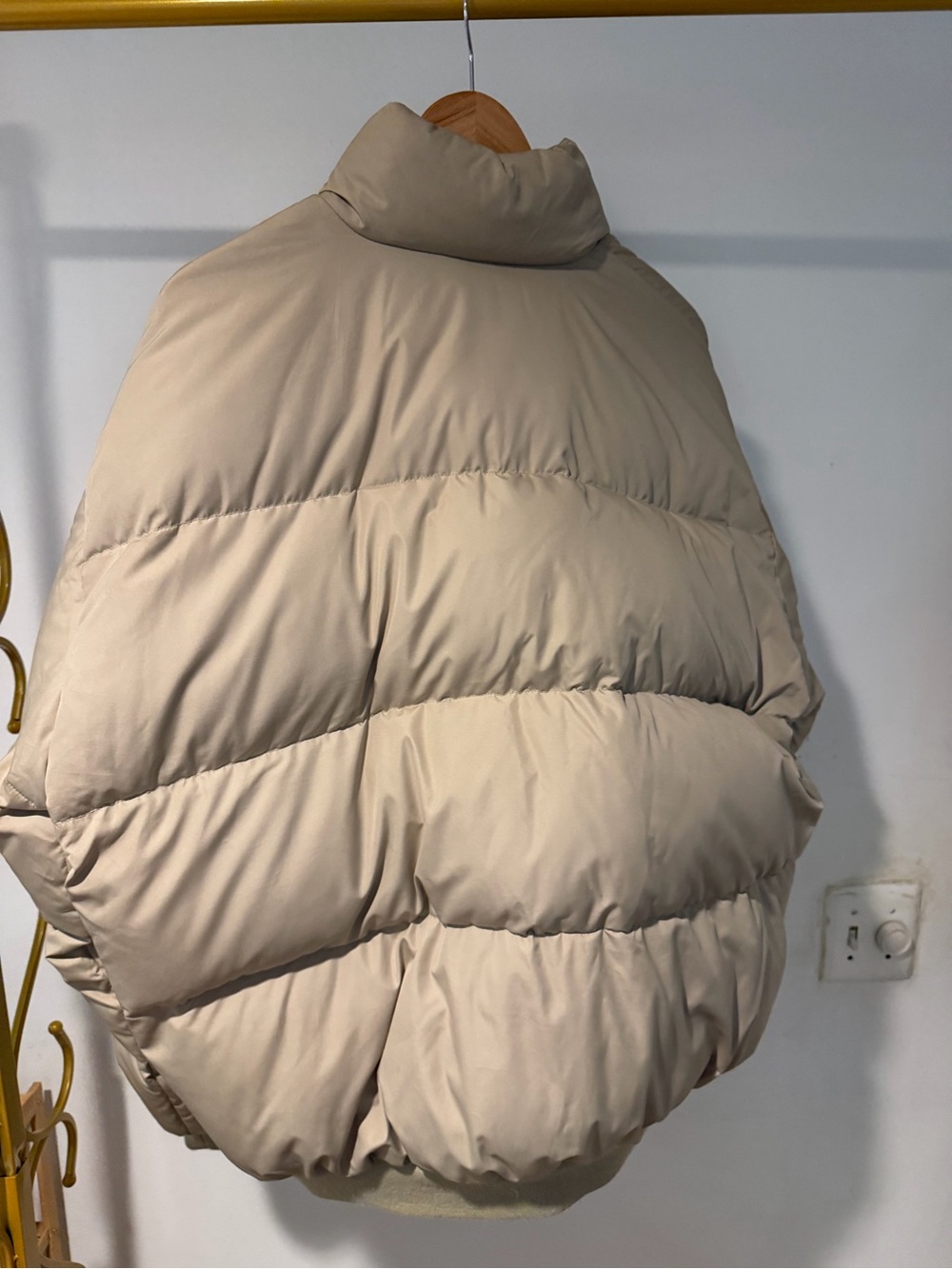 Vintage Polo Ralph Lauren Tan Down Jacket Large - Picture 2 of 7